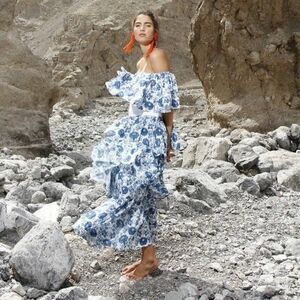 All Things Mochi Barta Cotton Dress size M NWT